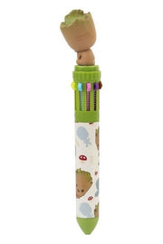 Marvel I Am Groot 3D multicolour pen side view showing Baby Groot fist raised and coloured ink selectors