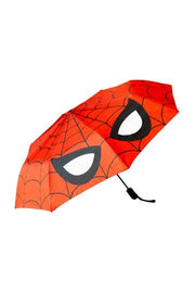 Spider-Man folding umbrella closed front view