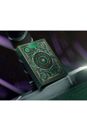 Avengers Infinity Saga Green playing cards Ace of Spades floating with green glow