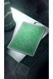 Avengers Infinity Saga Green playing cards box front and back view