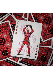 Deadpool Theory Eleven playing cards Deadpool card back design close-up