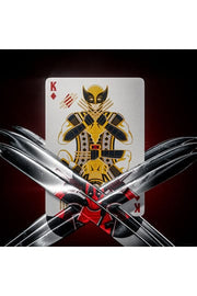 Deadpool Theory Eleven playing cards Wolverine card held between adamantium claws