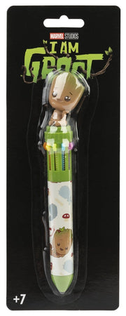 Marvel I Am Groot 3D multicolour pen large blister packaging front view