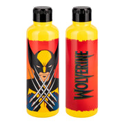 Marvel X-Men 97 Wolverine metal water bottle large front view on white background