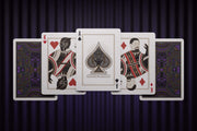 Black Panther Theory Eleven playing cards box side view on dark surface