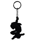 Marvel Spider-Man rubber PVC keychain compact back view