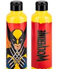 Marvel X-Men 97 Wolverine metal water bottle compact front view