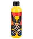Marvel X-Men 97 Wolverine metal water bottle compact side view with label