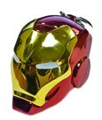 Marvel Iron Man 3D sculpted helmet keychain compact front view on white background