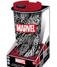 Marvel stainless steel travel tumbler compact view in packaging