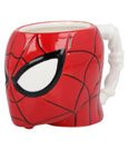 Marvel Spider-Man 3D shaped mug compact view showing sculpted face
