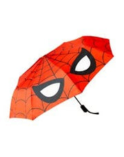 Spider-Man umbrella open top view showing full canopy