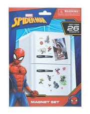 Marvel Spider-Man magnet set top view on packaging