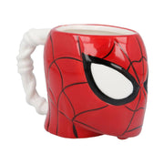 Marvel Spider-Man 3D shaped mug top-down view showing interior